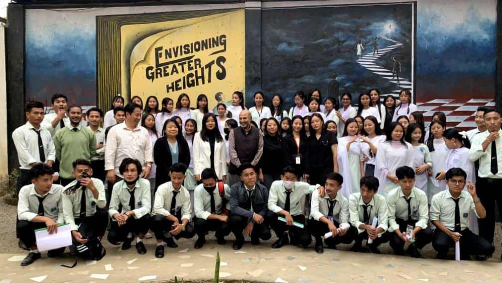 Students and officials during the UNNATI UNXT valedictory session in Dimapur Government College on March 25.